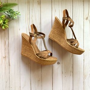 Italian Shoemakers cork wedge